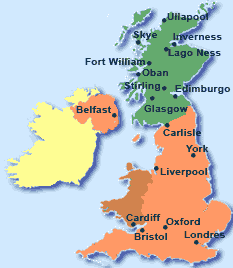 Inglaterra, Escocia e Irlanda